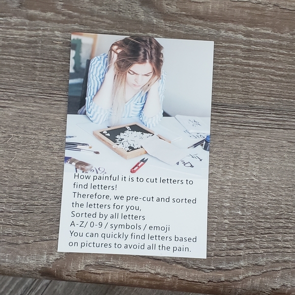 framed interchangeable message / letter board. frame, stand and letters new - Picture 3 of 7